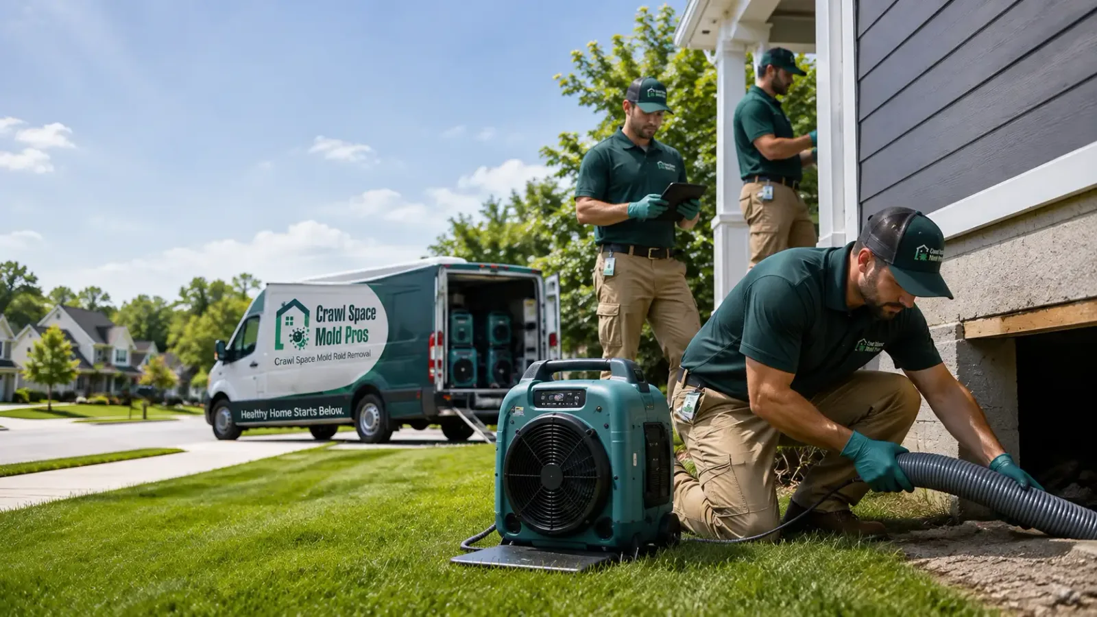 Crawl Space Mold Removal in Lafferty, OH